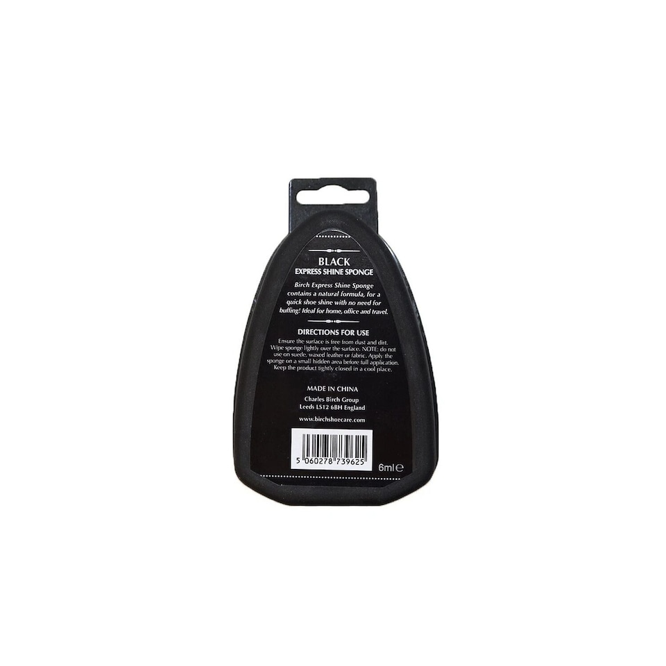 image 1 of BIRCH Express Shoe Shine Sponge - Integrated Polish for Travel and Office | Black | Black