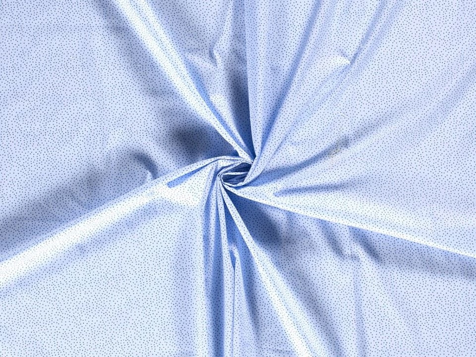 Blue 100% Cotton Poplin Fabric for Dressmaking, Quilting, 150cm / 59" Wide - per metre