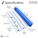 image 3 of Heavy Duty Blue Safety Barrier Mesh Fencing 1mtr x 25mtr | Blue | 1