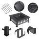 image 6 of Yaheetech 86 cm Outdoor Metal Square Fire Pit