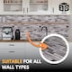 image 3 of NOVECRAFTO Brick Effect 3D Wall Panels (96cm x 48cm) DIY Decorative PVC Plastic Cladding Panels