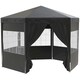 image 9 of Outsunny 3.9m Outdoor Gazebo Canopy with 6  Side Walls