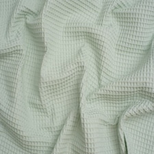 Minerva Core Range Green Medium Cotton Waffle Fabric for Dressmaking, 150cm / 59" Wide - per metre