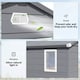 image 5 of Outsunny 8 x 6ft Garden Shed Storage w/ Foundation Kit, Vents, Grey
