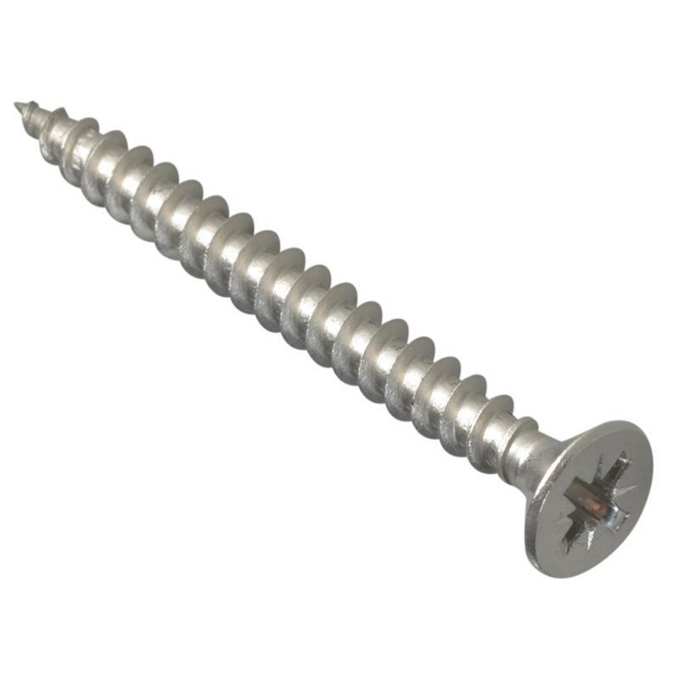 Forgefix Multi-purpose Screws, Pozi, Csk, Stainless Steel - Multi Colour - 5.0 x 50mm