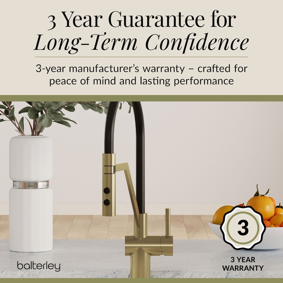 image 1 of Rana Kitchen Mono Mixer Tap Single Lever Brushed Brass | Copper | Brushed Brass | 1