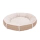 image 1 of Living and Home Pet Round Bolstered Bed for Cats & Dogs | Bronze | One Size