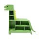 image 1 of Teamson Kids Wooden Dinosaur Shaped Kids Bookcase / Toy Organizer, Green