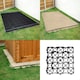 image 1 of True Products TruePave 4ft x 3ft Shed Base Kit 12 Interlocking Plastic Grids With Weed Fabric Black