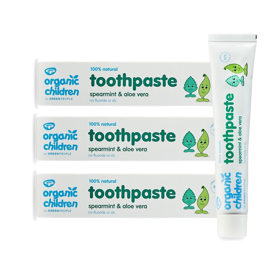 Green People Children Spearmint Aloe Toothpaste Kids 3x50ml