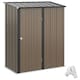 image 9 of Outsunny Outdoor Storage Shed w/ Lockable Door for Garden, Brown