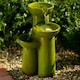 image 4 of Primrose Solar Green Pouring Cascading Water Feature with Lights 40cm