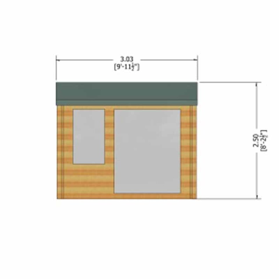 image 1 of Marlborough 28 mm Log Cabin 10 x 10 Feet | Blue