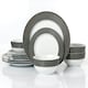 image 1 of 12pc Belmont Black Stripe DESIGN Dinner Set