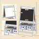 image 7 of AIYAPLAY Kids Easel with Paper Roll, 3 in 1 Art Easel Blackboard, Whiteboard 