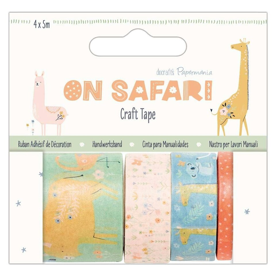 Craft Tape (4 x 5m) - On Safari - Papermania