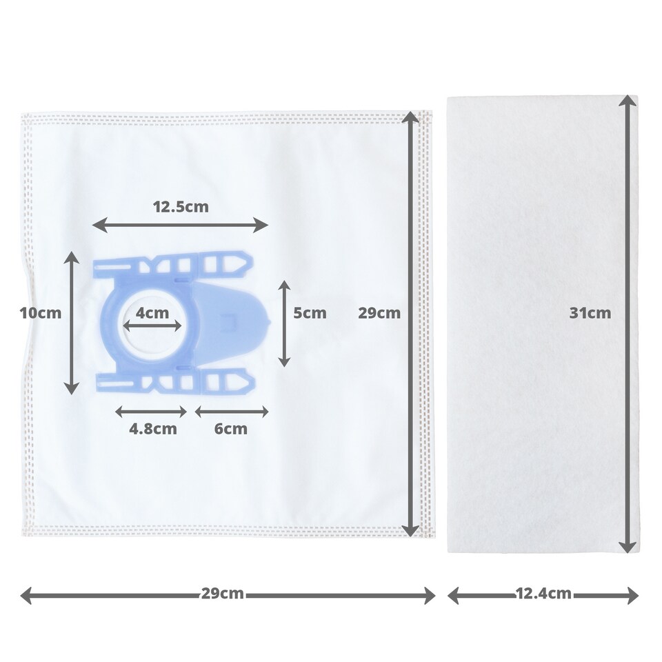 image 1 of Reliapart Dust Bags Filter Kit for Bosch 00468383 Pack of 4 and 1 Filter Compacta78