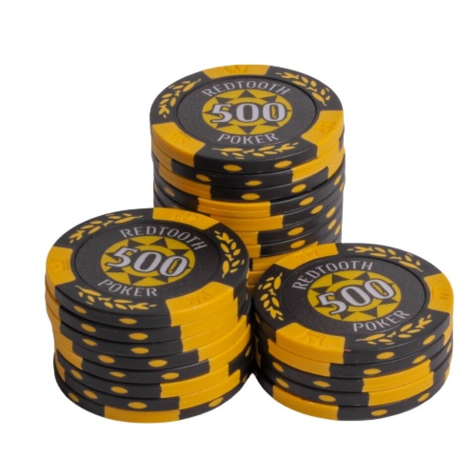 image 1 of Redtooth Poker 14g Casino Quality Poker Chips - Pack of 25 - Various Denominations | Red