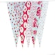 image 1 of Red and Baby Blue Shabby Chic Vintage Print Party Bunting 10m with 20 Pennants