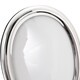 image 4 of Contemporary Oval Silver Plated Metal 5 x 7 Picture Frame with Rounded Border | Silver | 5" x 7"