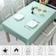 image 3 of Checkered Rectangular Tablecloth, PVC Plastic Table Cover - 137x180cm