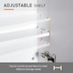 image 4 of HOMCOM Wall Mounted Bathroom Mirror Storage Cabinet with Door Shelf