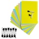 image 2 of Pack of 12 A4 Assorted Coloured Whiteboards with 12 White Board Marker Pens
