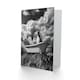 image 2 of Dog Lover Beagle Bathtub Black White Atmospheric Birthday Greeting Card