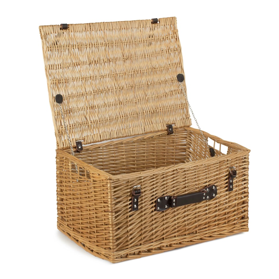 image 1 of Wicker Buff 62cm Picnic Basket Brown | Brown | One Size