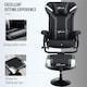 image 4 of Vinsetto Video Gaming Chair with Footrest and Lumbar Support, Grey