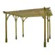 image 1 of Premium Pergola 6 Posts - Wood - L180 x W780 x H270 cm - Light Green