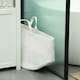image 8 of HOMCOM 88L Cotton Rope Laundry Basket with Handles for Pillows Clothes Cream