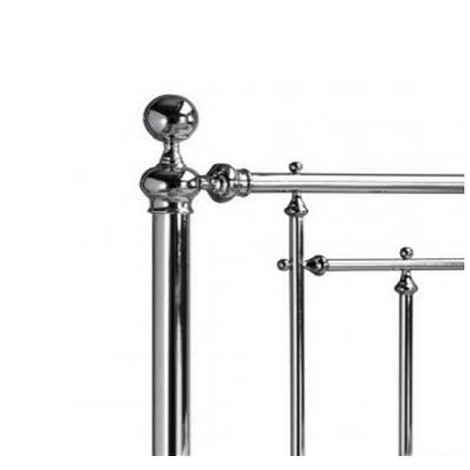 image 1 of Chrome High End Metal Bed Frame - King Size 5ft (150cm