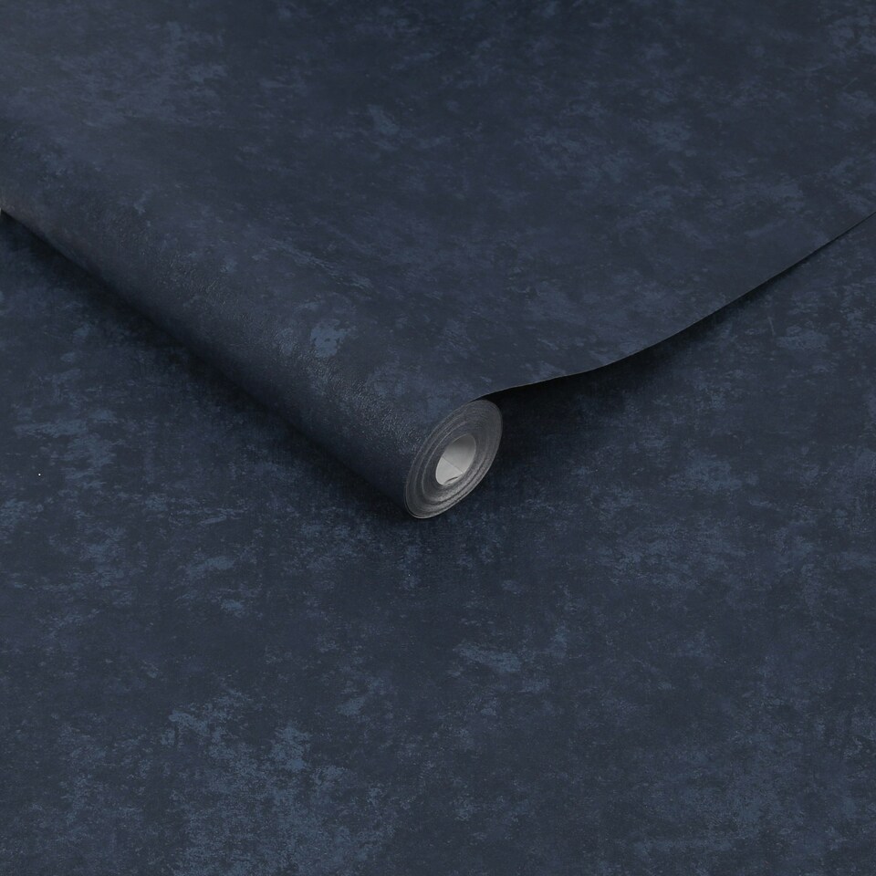 image 1 of Superfresco Easy Organic Plain Navy Wallpaper | Blue | Blue | 10m Length x 52cm Width