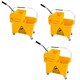 image 3 of 1 x 20 Litre Printed Yellow Kentucky Dual Bucket & Wringer System With Wheels & Handle
