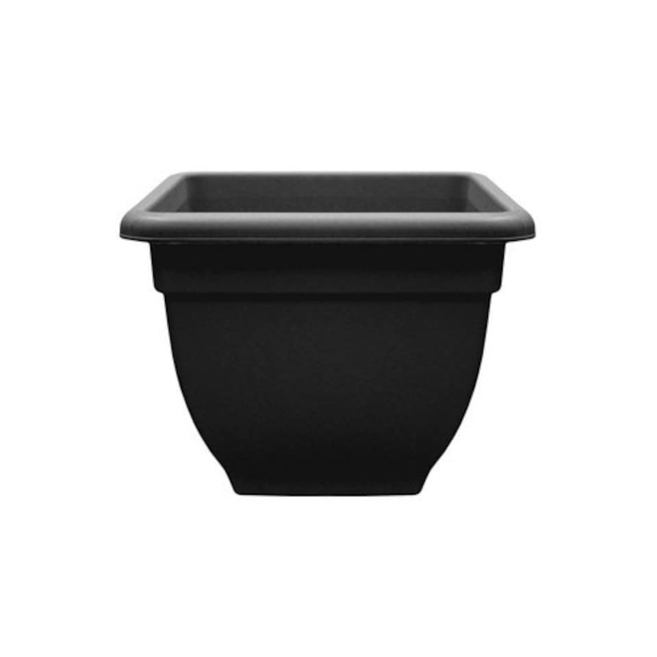 image 1 of Winchester Square Bell Pot - Black - 38cm Black