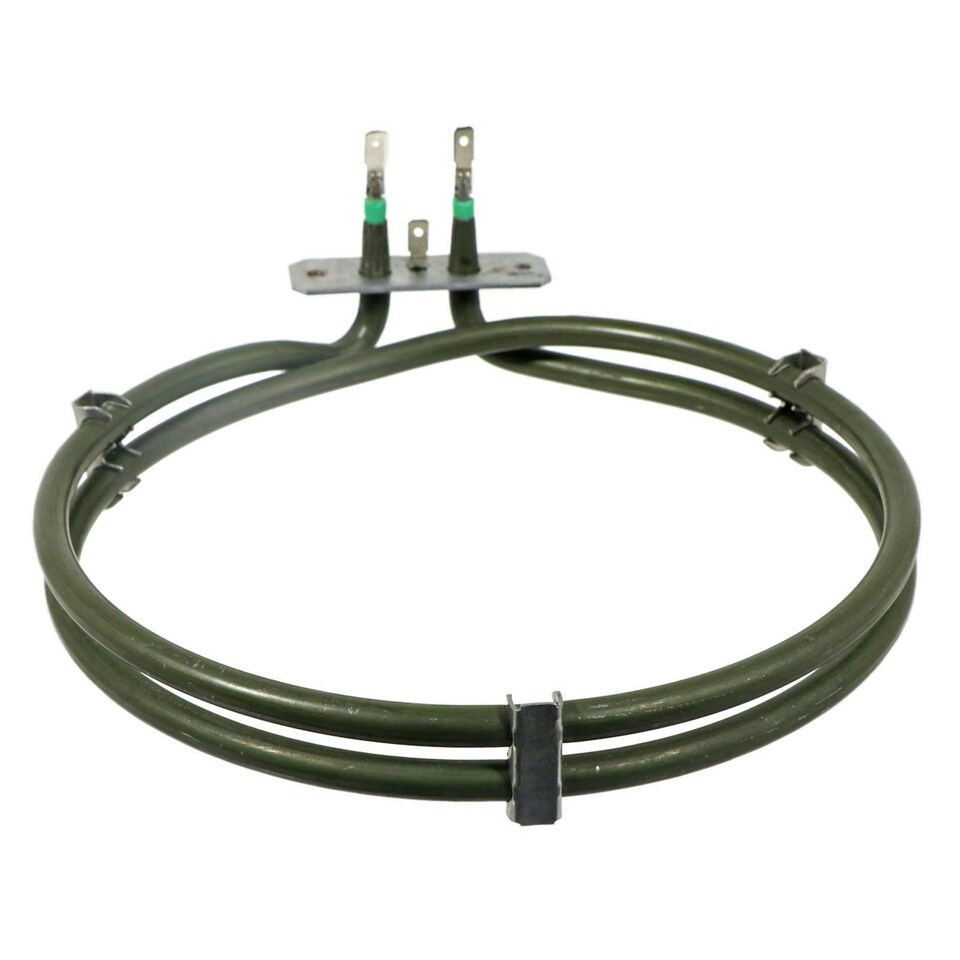 image 1 of SPARES2GO Fan Oven Element 2 Turn for Caple C2230 C2233 C2233BK C2236 Cooker 2000W