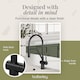 image 5 of Rana Kitchen Mono Mixer Tap - Spout Single Lever Matt Black | Black | Matt Black | 1