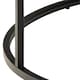 image 6 of Spiro Coffee Table with Black Marble Melamine Top & Black Legs