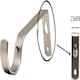 image 3 of Extendable Curtain Pole Round Ball Metal Curtain Rail Pole Set Includes Rings, Finials, Brackets & Fittings - Satin Nickel - 40cm to 144cm (15” to 57”)