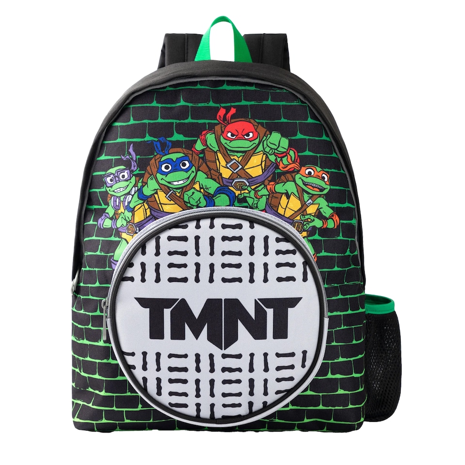 image 1 of Teenage Mutant Ninja Turtles Childrens/Kids Front Pocket Backpack | Black | Black | 1