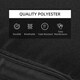 image 6 of Outsunny Garden Sun Lounger Chair Cushion Reclining Relaxer Indoor Outdoor Black | Black