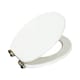 image 1 of Showerdrape Norfolk Soft Close White Wooden Toilet Seat