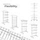 image 7 of Drying Rack Odelia - with wheels, foldable, 4 tiers