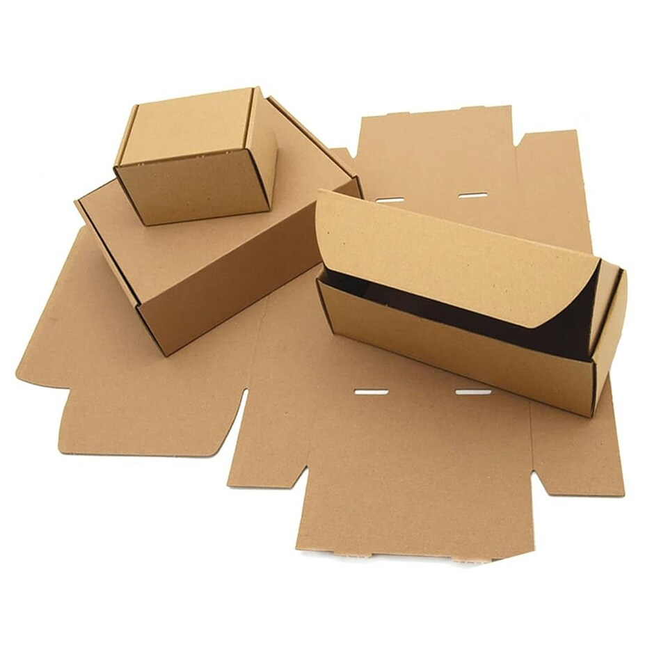 image 1 of 50 x 7 x 5 x 2" (170x140x55mm) Brown Single Wall Easy To Assemble Postal Shipping Die Cut Boxes Brown