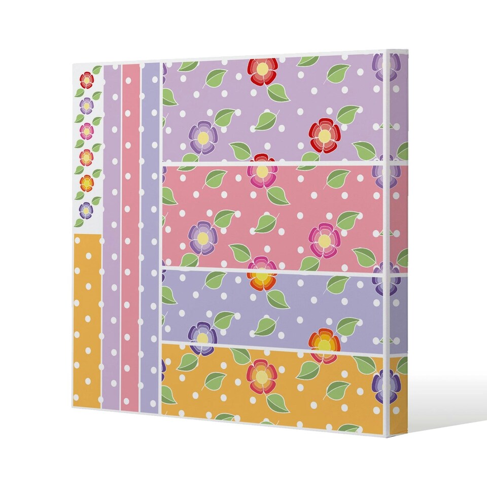 image 1 of Bohemian chic  Ink pattern with Boho Feathers (Canvas Print) 101 x 101 x 4cm