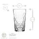 image 4 of LAV 12 Piece Keops Glassware Set - Clear Clear