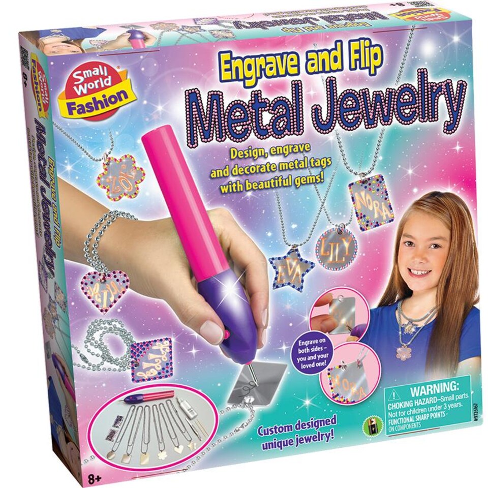 image 1 of Engrave And Flip Metal Jewellery Kit