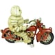 image 4 of Michelin Man Motorcycle Motorbike Bike Mascot Figure Statue Bibendum Cast Iron