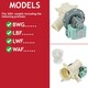 image 2 of SPARES2GO Drain Pump for Blomberg Washing Machine BWG LBF LWF WAF Series 2880402000